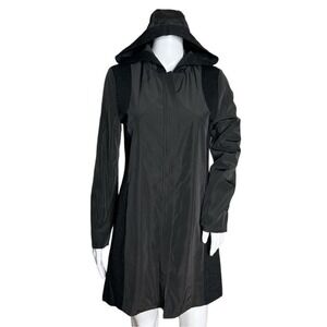 Can Can Jacket Women Medium Black Fit & Flare Glitter Accents Neutral Minimalist